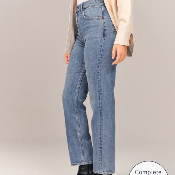 Abercrombie & Fitch Denim - Abercrombie & Fitch The Ankle Straight Ultra High Rise